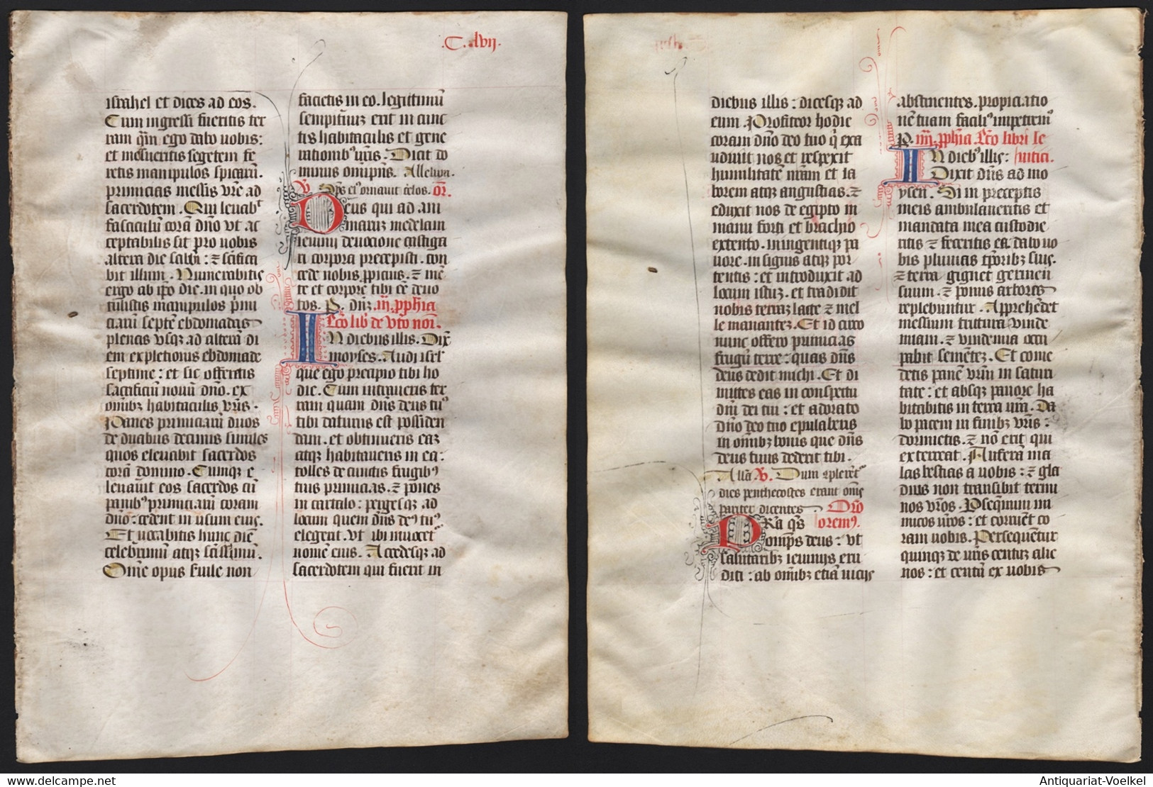 Missal Missale Manuscript Manuscrit Handschrift - (Blatt / Leaf CLVII) - Theater & Drehbücher