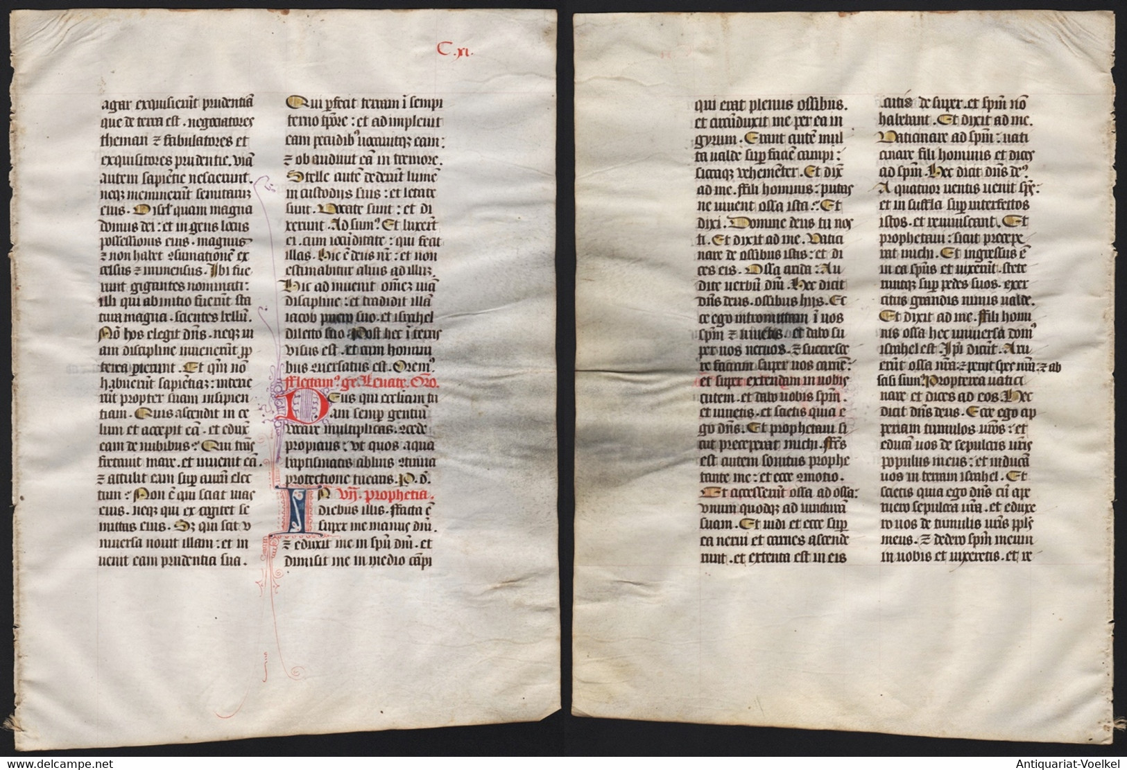 Missal Missale Manuscript Manuscrit Handschrift - (Blatt / Leaf CXI) - Théâtre & Scripts