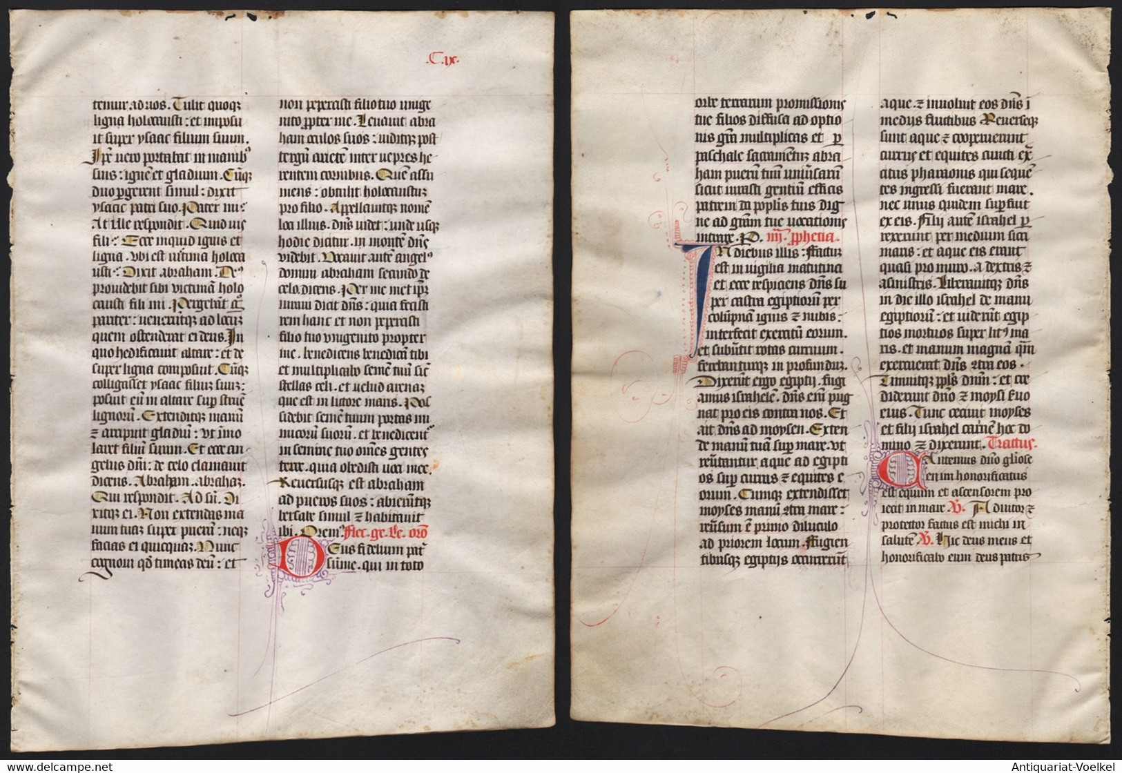 Missal Missale Manuscript Manuscrit Handschrift - (Blatt / Leaf CIX) - Théâtre & Scripts