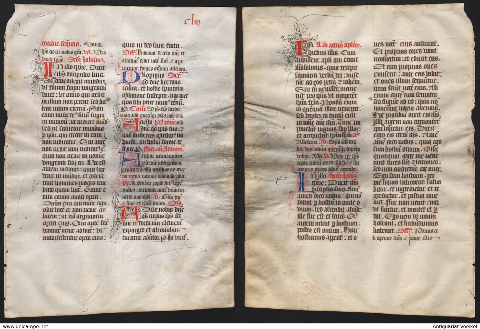 Missal Missale Manuscript Manuscrit Handschrift - (Blatt / Leaf CLIII) - Theatre & Scripts