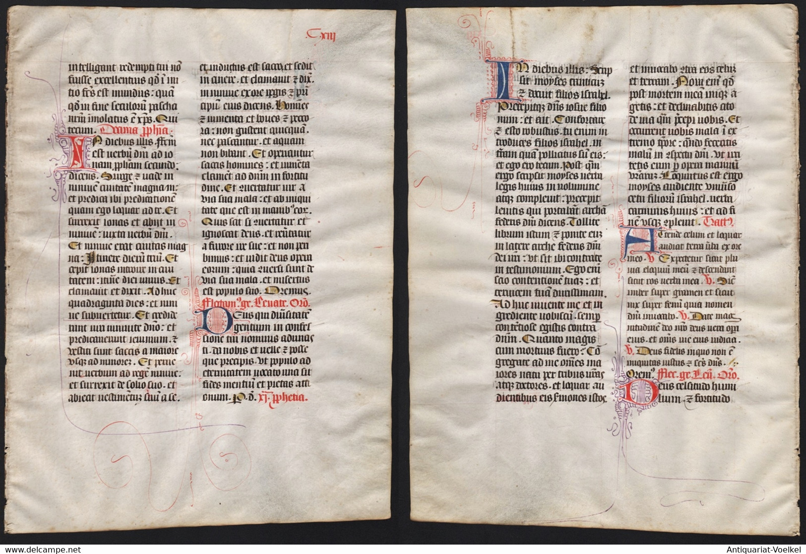 Missal Missale Manuscript Manuscrit Handschrift - (Blatt / Leaf CXIII) - Teatro & Sceneggiatura