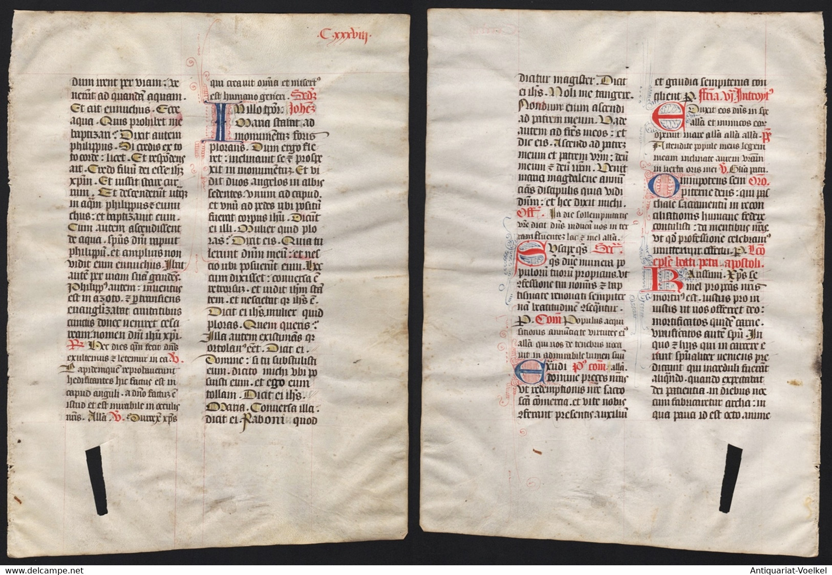 Missal Missale Manuscript Manuscrit Handschrift - (Blatt / Leaf CXXXVIII) - Theatre & Scripts