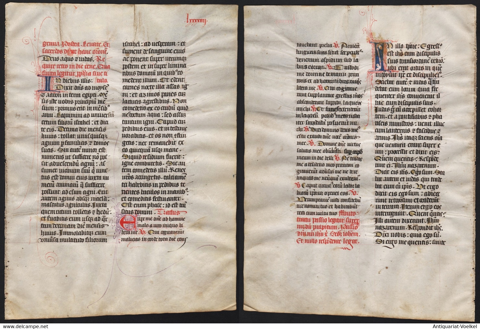 Missal Missale Manuscript Manuscrit Handschrift - (Blatt / Leaf LXXXXIIII) - Theatre & Scripts