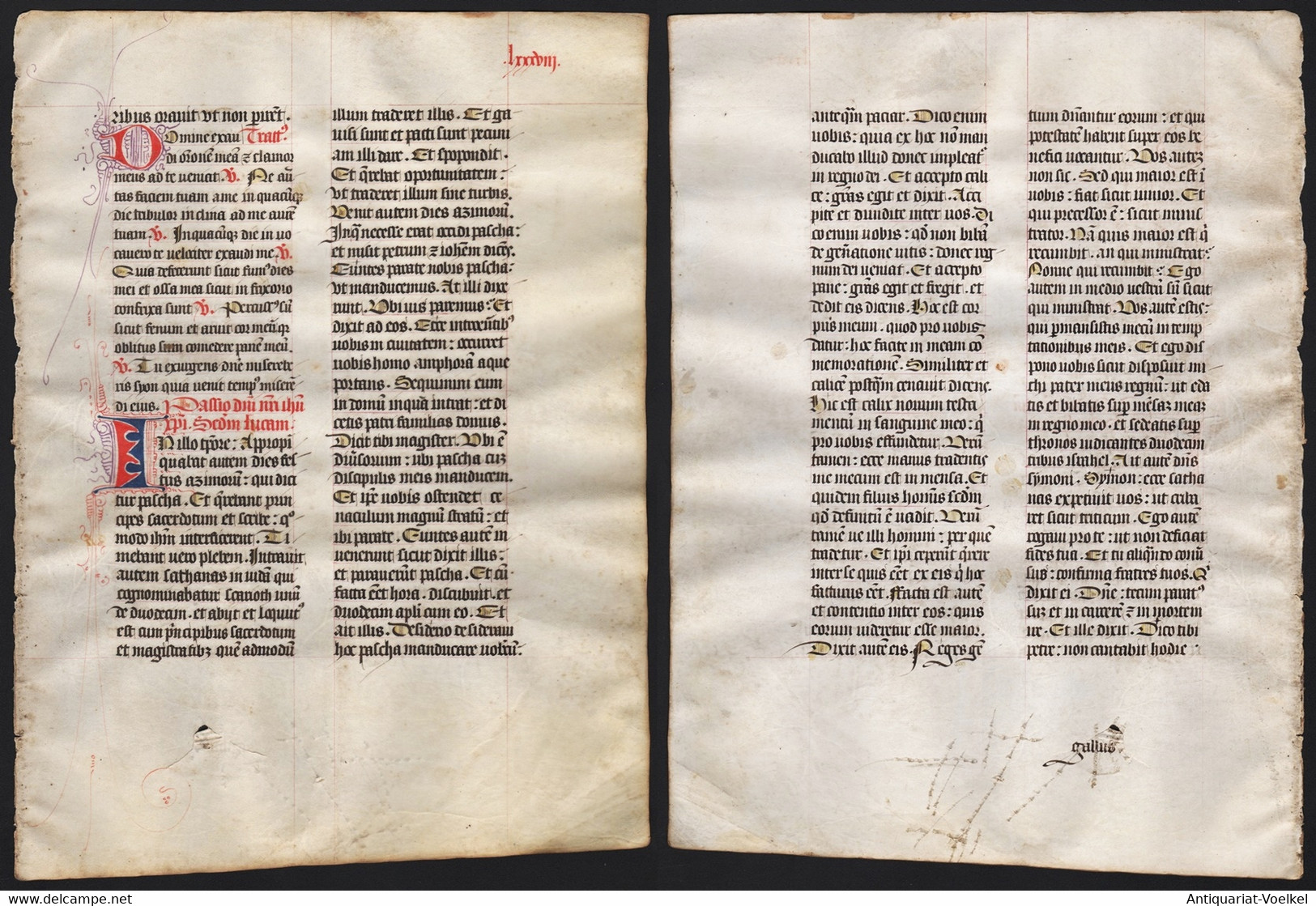Missal Missale Manuscript Manuscrit Handschrift - (Blatt / Leaf LXXXVIII) - Theater & Drehbücher