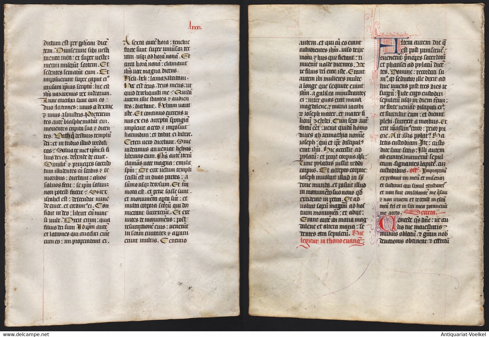 Missal Missale Manuscript Manuscrit Handschrift - (Blatt / Leaf LXXXI) - Théâtre & Scripts