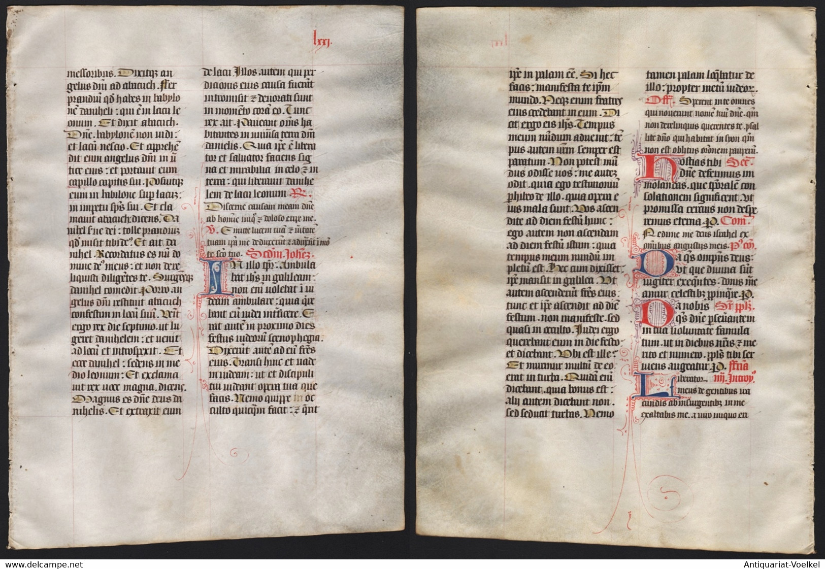 Missal Missale Manuscript Manuscrit Handschrift - (Blatt / Leaf LXXI) - Theatre & Scripts