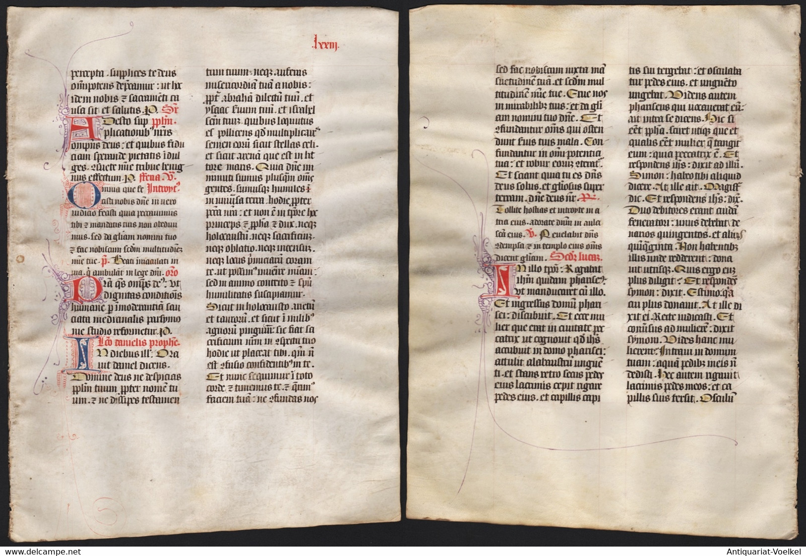 Missal Missale Manuscript Manuscrit Handschrift - (Blatt / Leaf LXXIII) - Teatro & Sceneggiatura