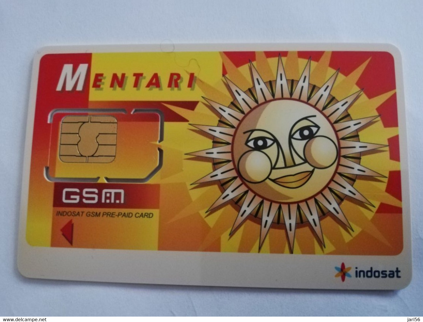 INDONESIA  GSM PREPAID/ CHIP CARD MENTARI  WITH BARCODE+ PIN + PUCK CODE   INDOSAT  MINT CARD    **6740 ** - Indonesia