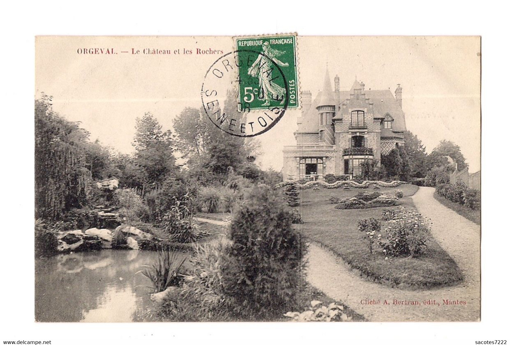 ORGEVAL - Le Château Et Les Rochers - - Orgeval