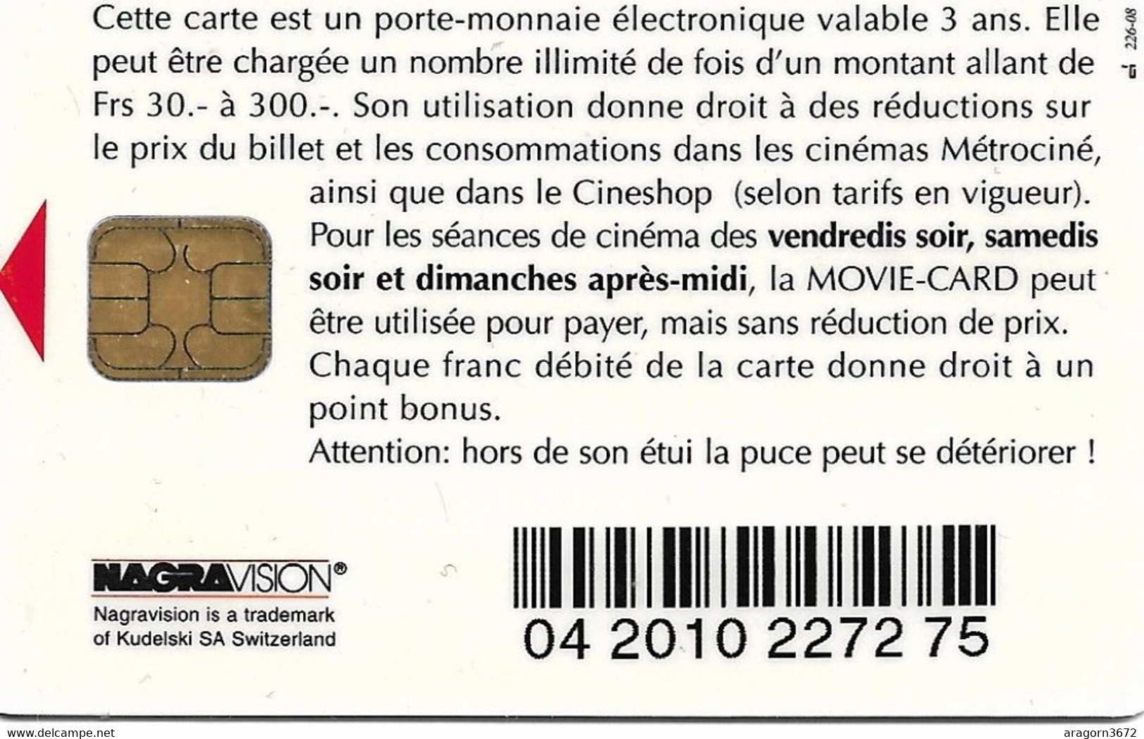 Cinécarte Métro Ciné - Cinécartes