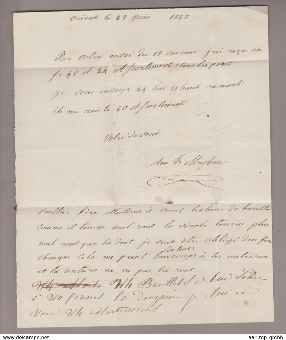 CH Heimat VD Le Sentier 1857-06-29 Wertbrief Nach Genève - Lettres & Documents