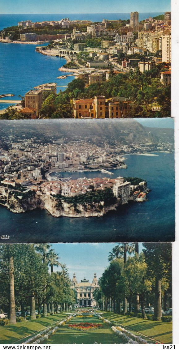 lot de 40 cartes postales de MONACO: le palais princier, le casino, le jardin exotique, la grotte, etc