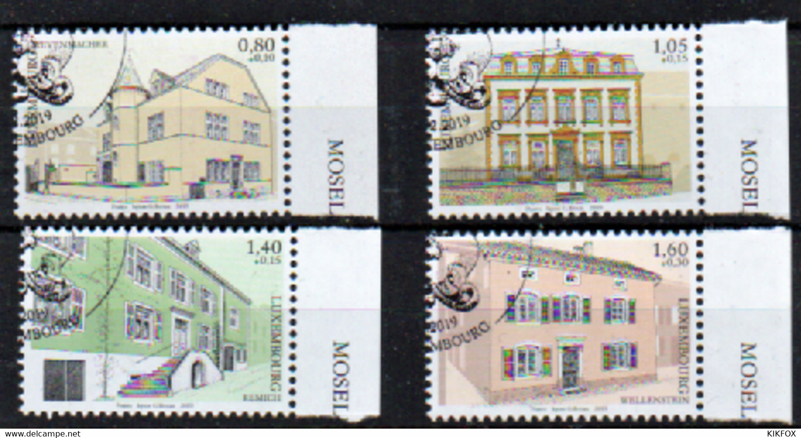 Luxembourg 2019 MI NR 2217-2220  SATZ , SERIE, WOHLFAHRT LUXEMBURGER MOSELREGION, ESST GESTEMPELT, OBLITERE - Gebruikt