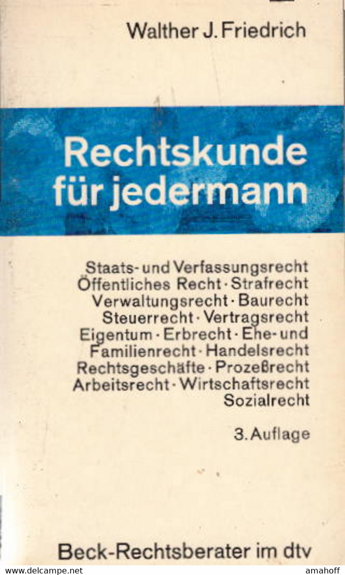 Rechtskunde Für Jedermann - Law