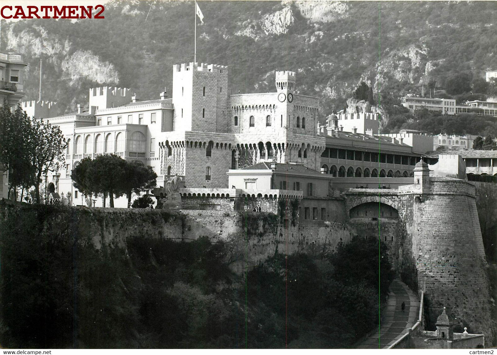 PHOTOGRAPHIE ANCIENNE : MONACO LE CHATEAU DU PRINCE MONTE-CARLO 13 X 18 CM - Le Terrazze