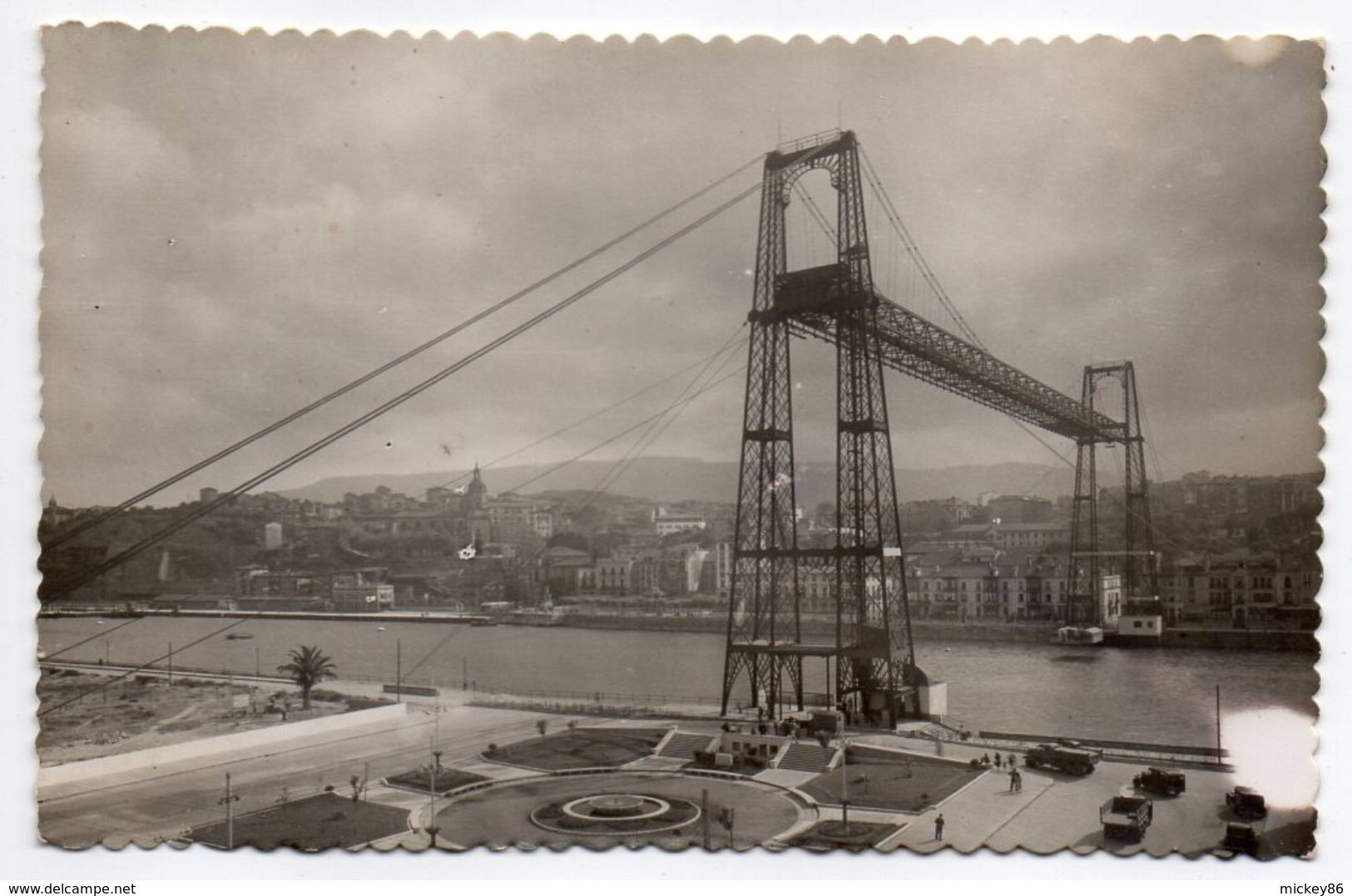 Espagne--1956--LAS ARENAS ---Pont De Biscaye , Cpsm 14 X 9 N° 89 éd Garrabella - Vizcaya (Bilbao)