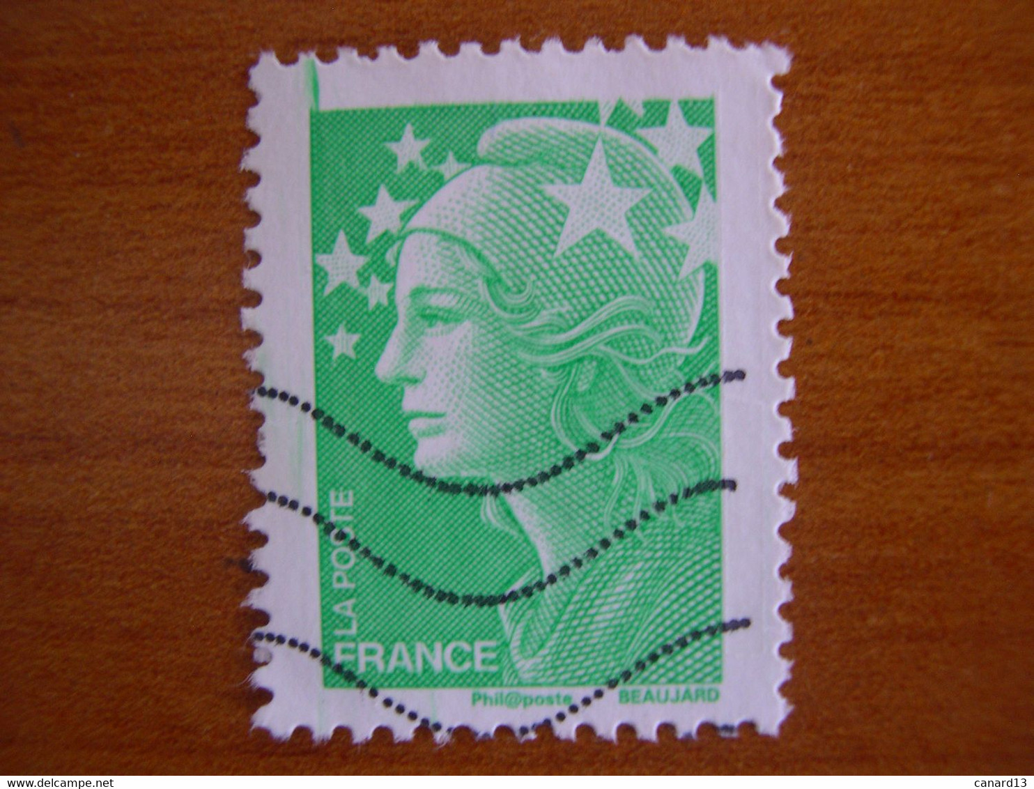 France  Obl   N° 4229 Trait Vert - Gebraucht