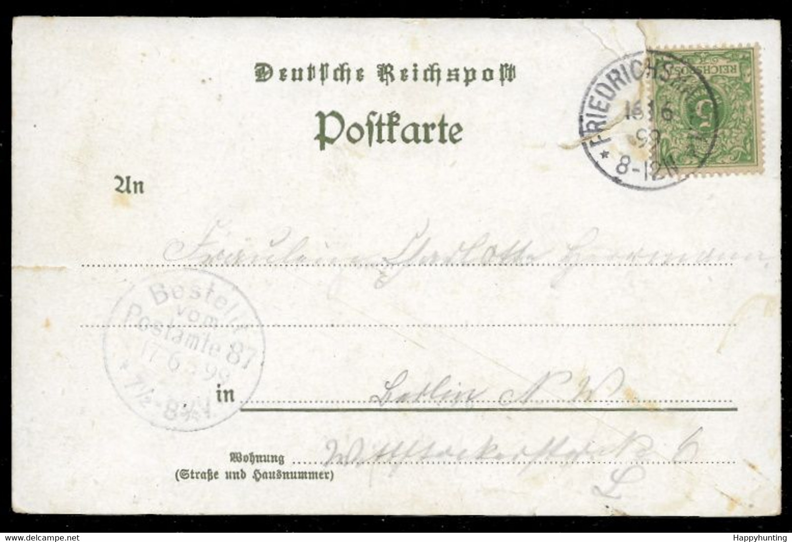 1899 LITHO AK – GRUSS AUS DEM RESTAURANT MÜGGEL-SCHLÖSSCHEN – FRIEDRICHSHAGEN BERLIN KÖPENICK – Gelaufen - Koepenick
