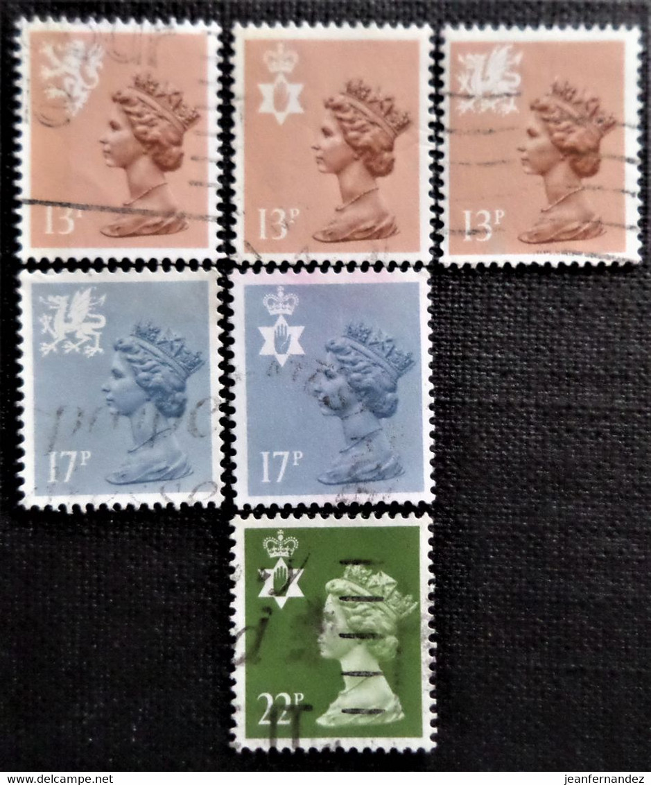 Timbres De Grande Bretagne Y&T N°  1151_1152_1153_1155_1156_1158 - Unclassified