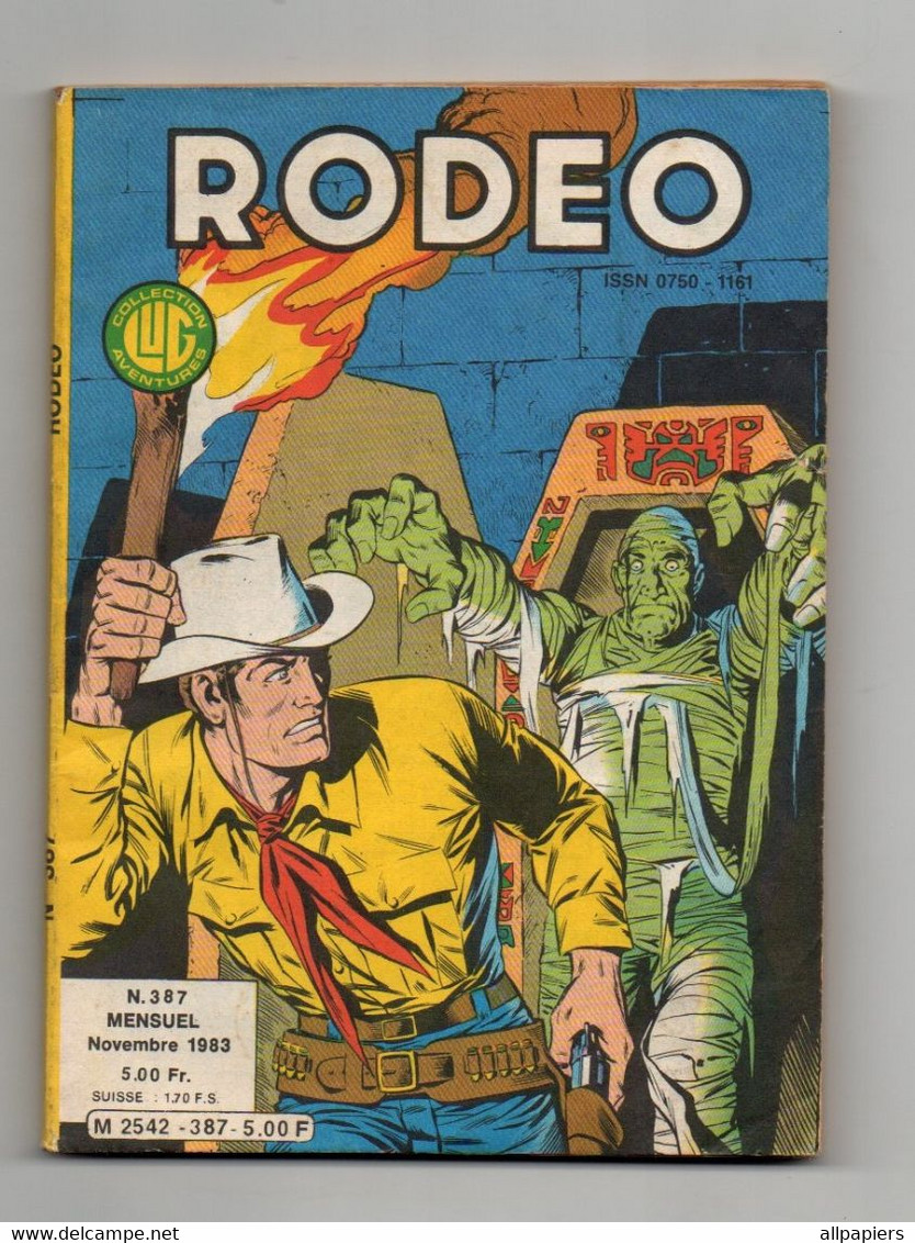 Petit Format Rodeo N°387 Tex - Youri Thunderbolt - Sous La Mer Avec Piccard... De 1983 Editions LUG - Rodeo