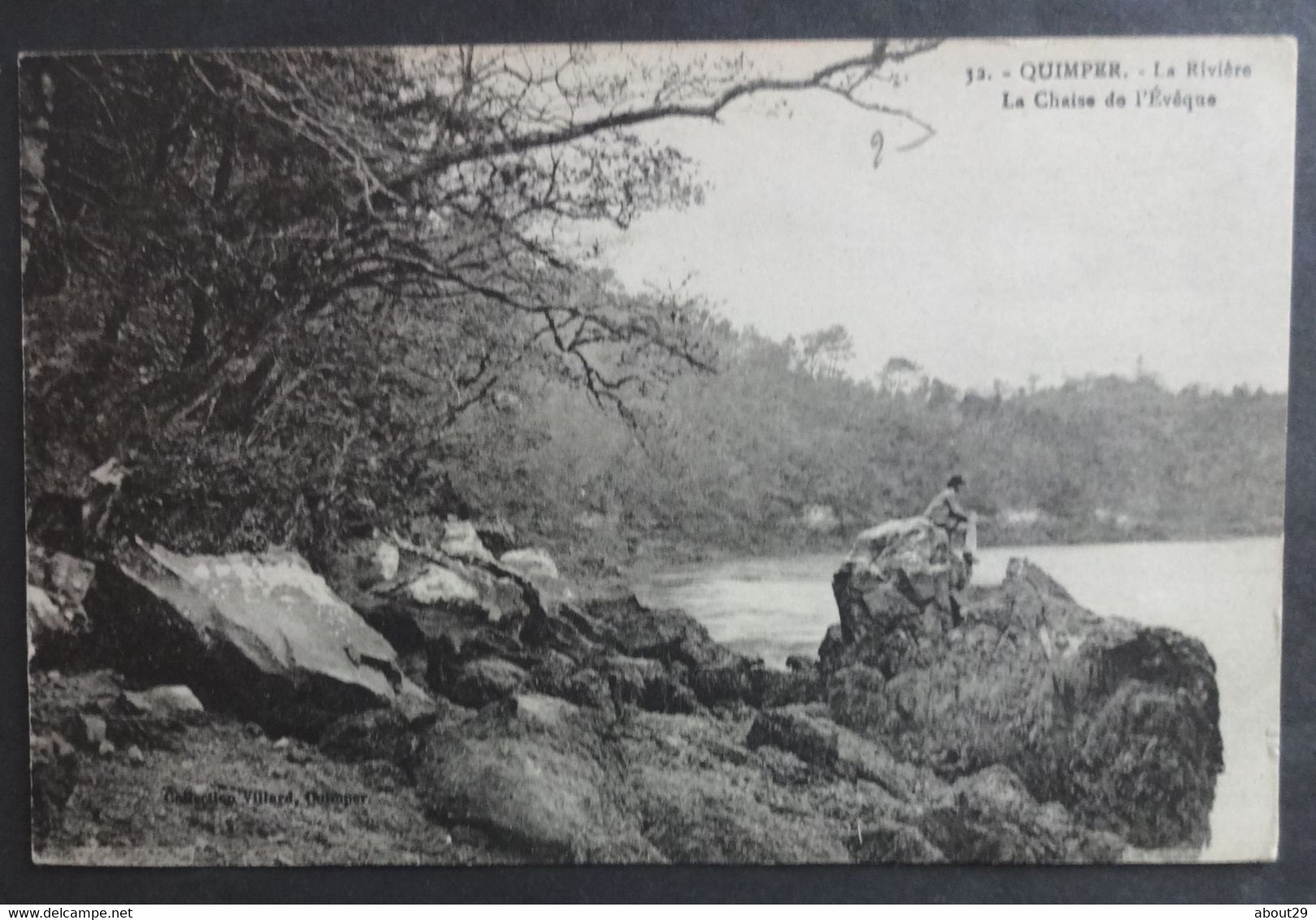 CPA 29 QUIMPER - La Rivière - La Chaise De L'Évêque - Edit. Villard 32 - Réf. J 224 - Quimper