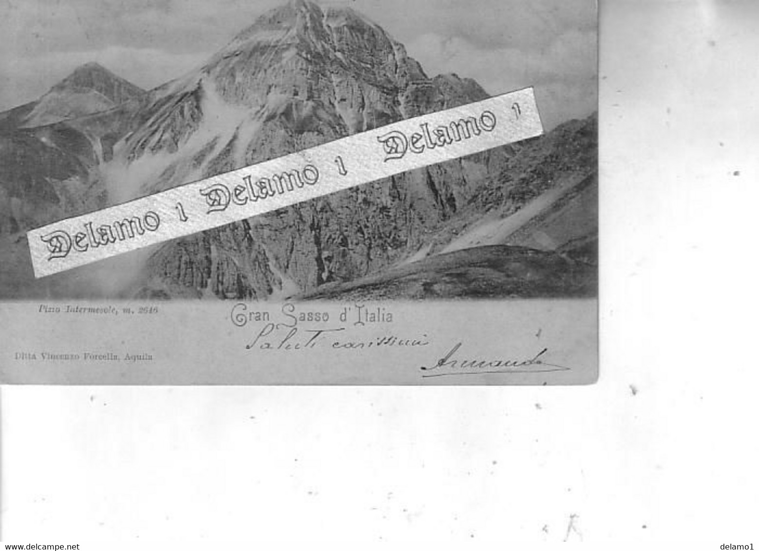 ABRUZZO -- AQUILA E PROV. -- GRAN SASSO D' ITALIA --- Pizzo INTERMESOLE M. 2646 - Avezzano