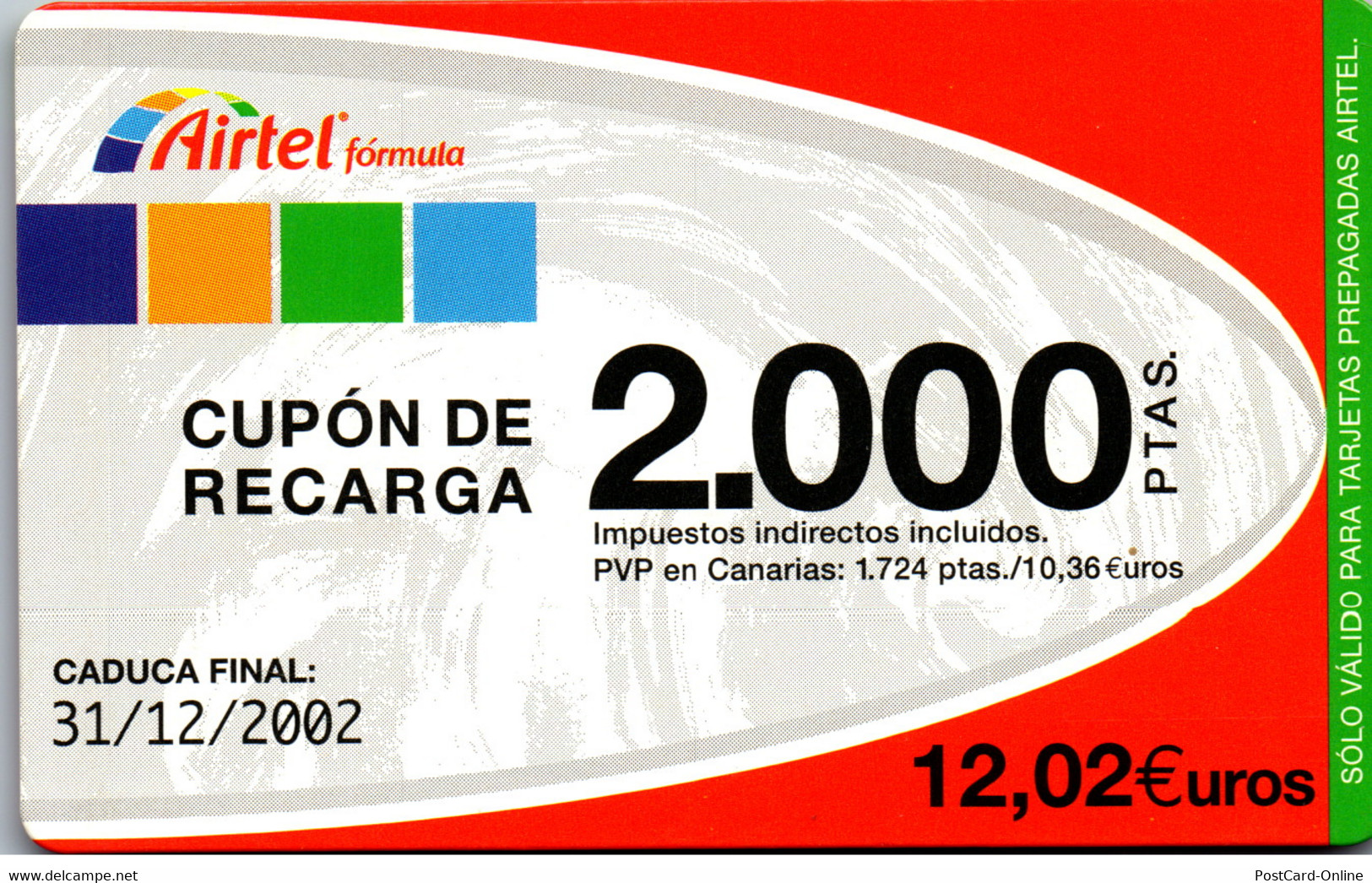 25002 - Spanien - Airtel , Prepaid - Airtel