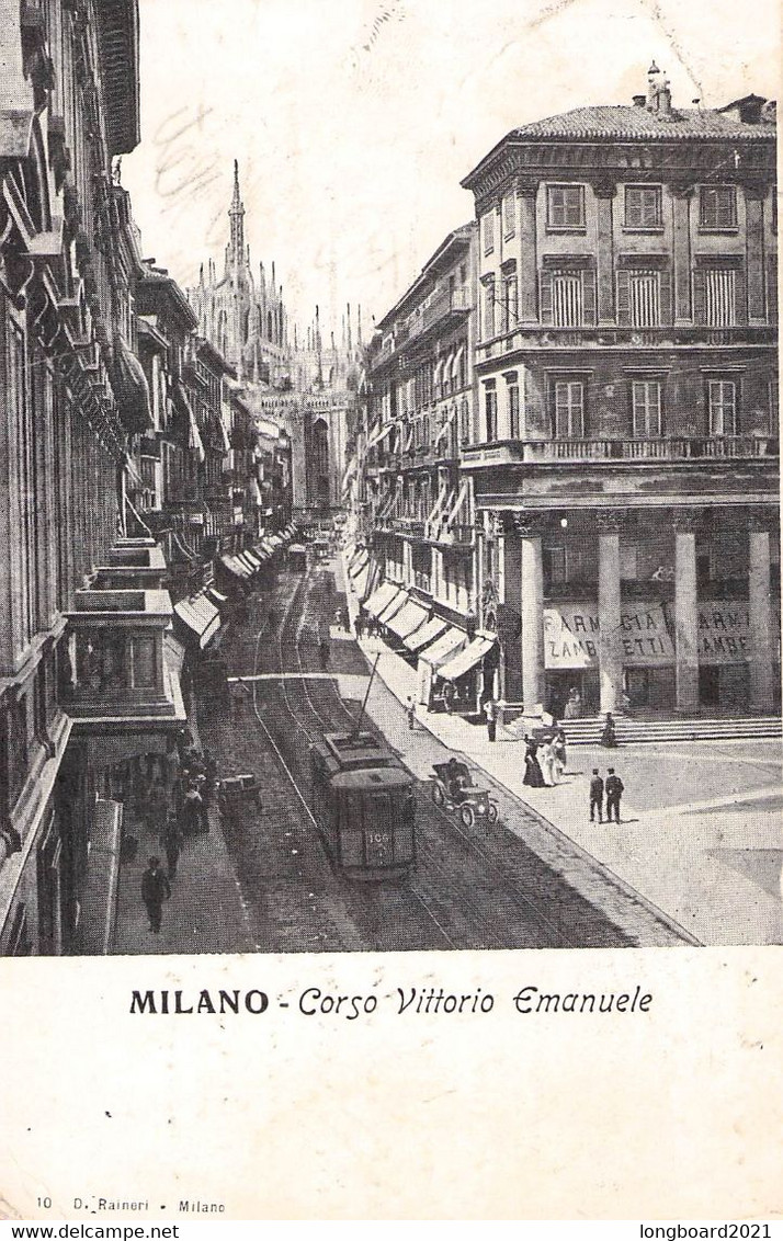 MILANO - CORSO VITTORIO EMANUELE - 1906 / P180 - Milano (Milan)