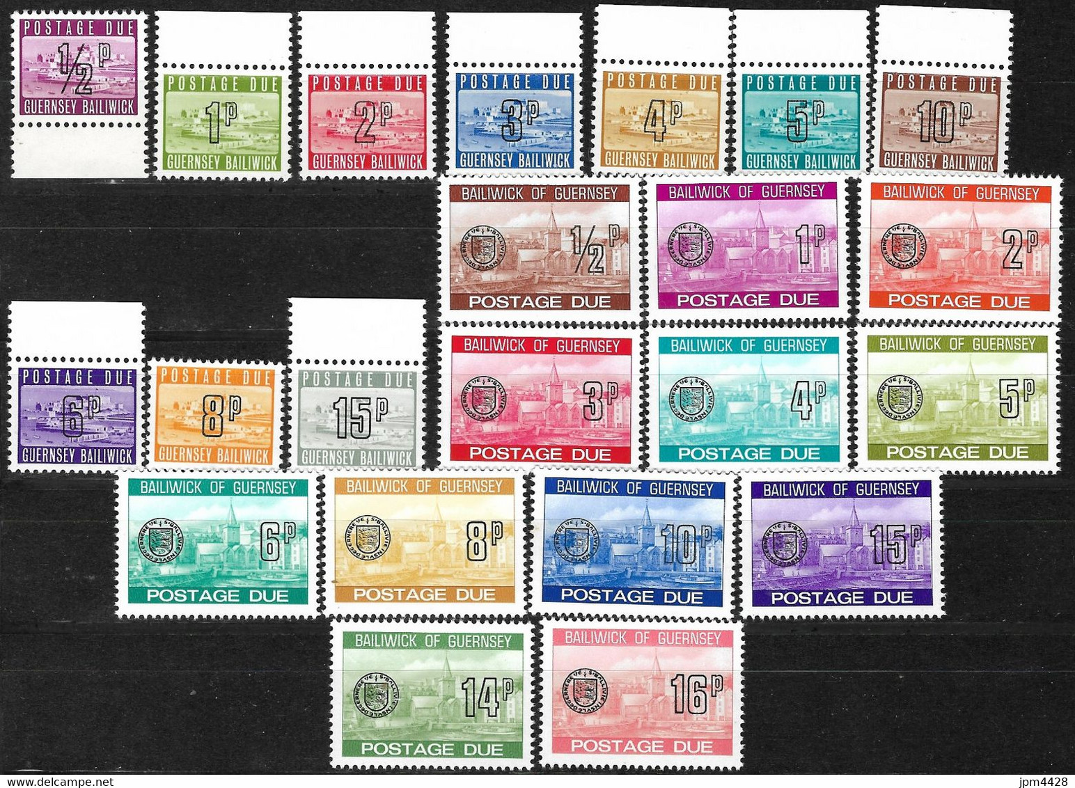Guernesey  Taxe Lot De 22  Timbres Neufs ** - 1971 à 1980 N° 8 à 29 - Guernesey