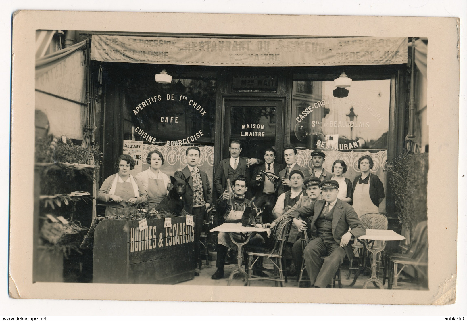 CPA 75 PARIS 11e METIERS CAFE RESTAURANT DU SEMEUR Avec Client Et Personnel - Cafés, Hoteles, Restaurantes