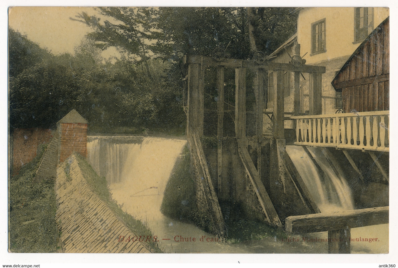 CPA 80 DAOURS Chute D'Eau Moulin à Eau - Noyelles-sur-Mer