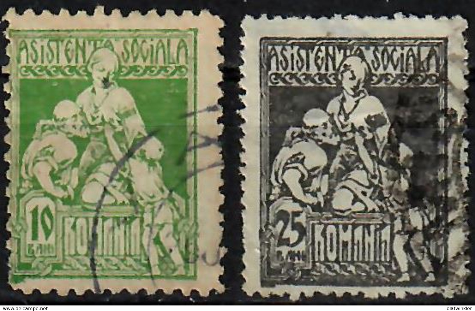 1924 Postal Tax Stamps  - Charity Mi 9-10 / Sc RA13-14 / YT 71-72 / SG T46-47 Used / Gestempelt / Oblitéré [lie] - Steuermarken