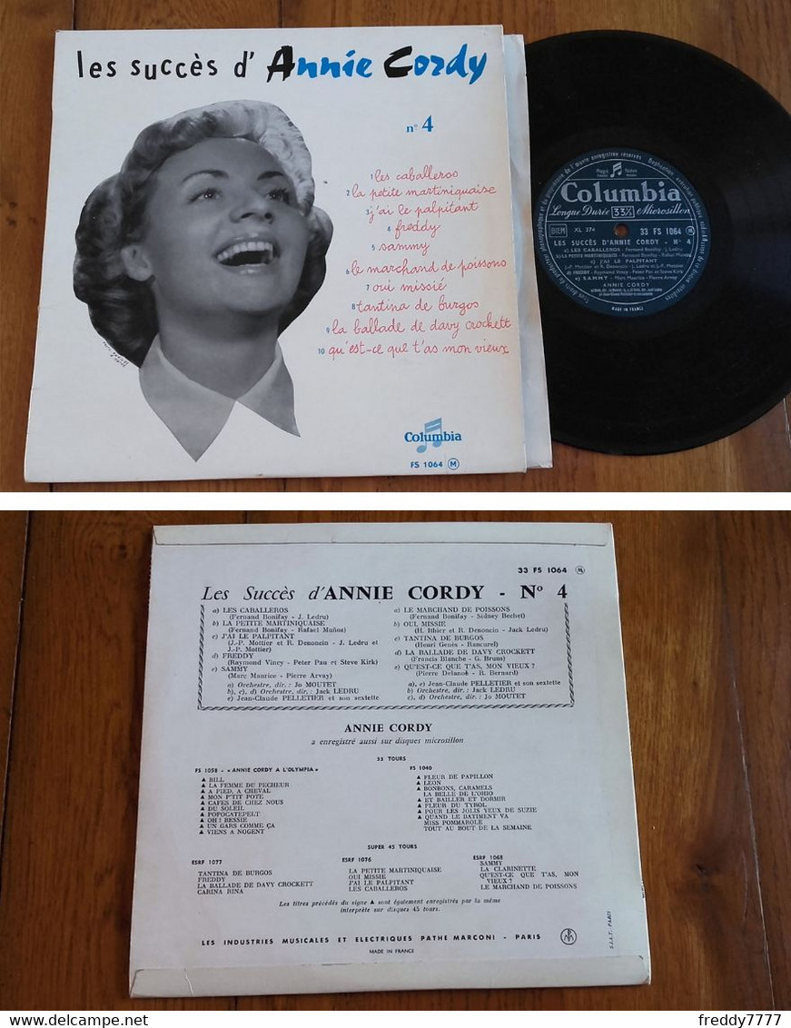 RARE French LP 33t RPM 25CM BIEM (10") ANNIE CORDY (1956) - Ediciones De Colección