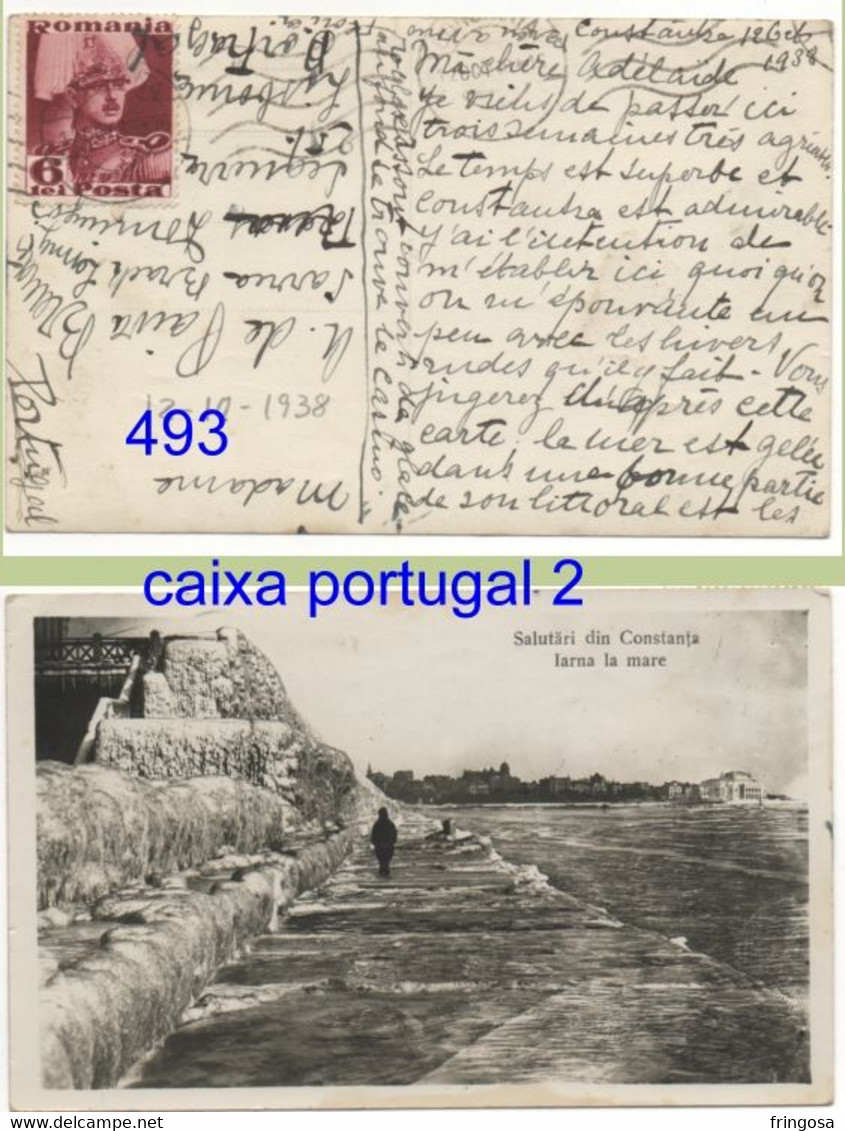 CONSTANTA TO LISBOA 1939 - Marcophilie