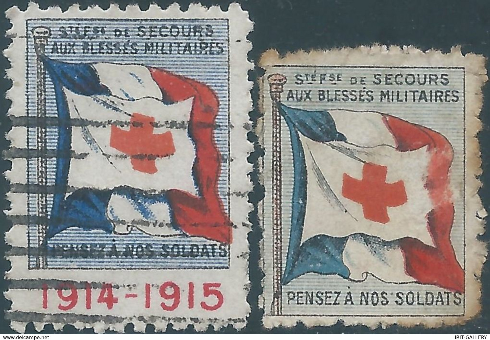 France 1915,Secours Aux Blessés Croix Rouge,Relief To The Wounded Red Cross,Used - Croce Rossa