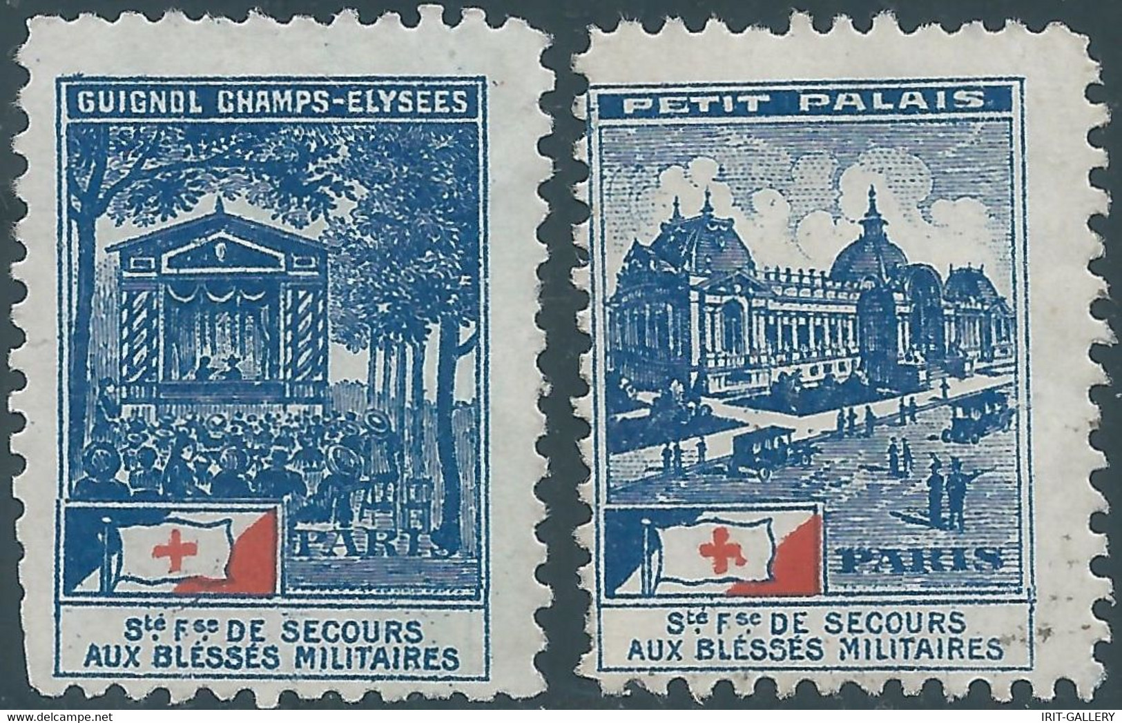 France, RED CROSS STAMPS - RELIEF TO MILITARY INJURIES ,Mint - Cruz Roja