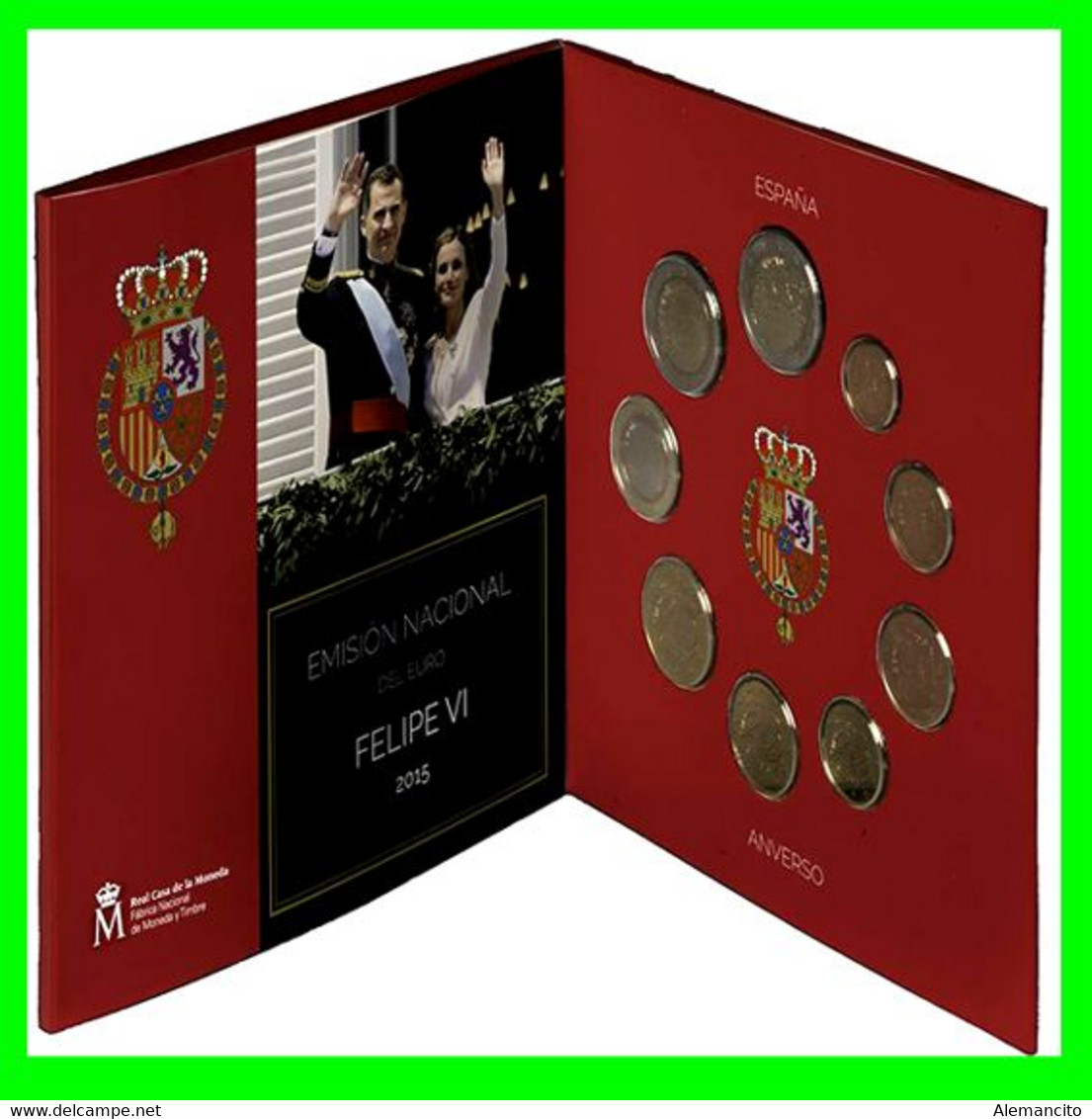 ESPAÑA CARTERA OFICIAL FELIPE VI EUROSET 2015 (INCLUYE MONEDA CONMEMORATIVA DEDICADA A LA CUEVA DE ALTAMIRA.) - Spain