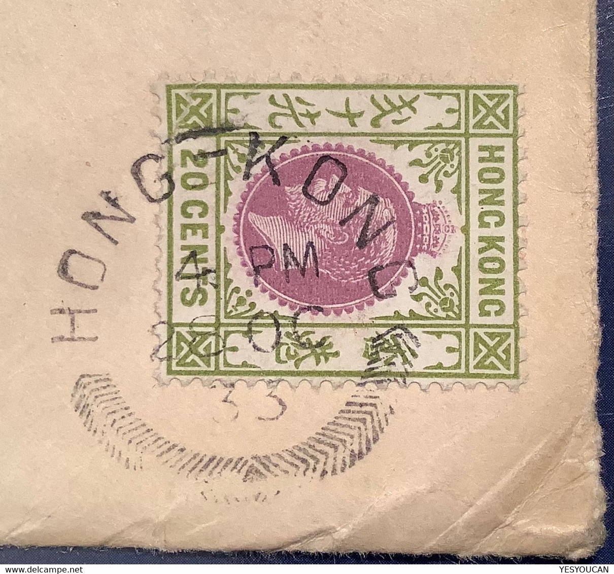 SCARCE Webb “N” Type “HONG KONG 1935” Cds KGV Rhenish Mission Cover Via Siberia>Leipzig(Brief Lettre China - Briefe U. Dokumente