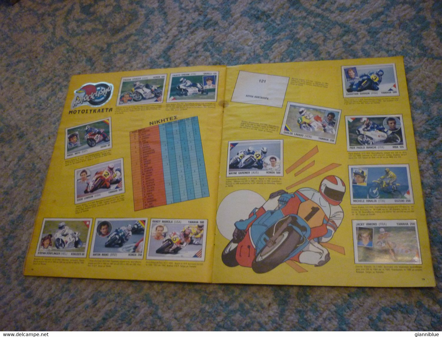 Mike Tyson Rookie Boxing & Diego Maradona Sticker on Supersport 1986 Panini Greek Edition Sticker Album