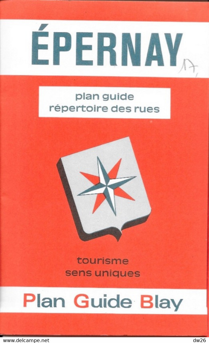 Plan Guide Blay: Epernay, La Ville Avec Répertoire Des Rues - Etat Neuf - Other & Unclassified