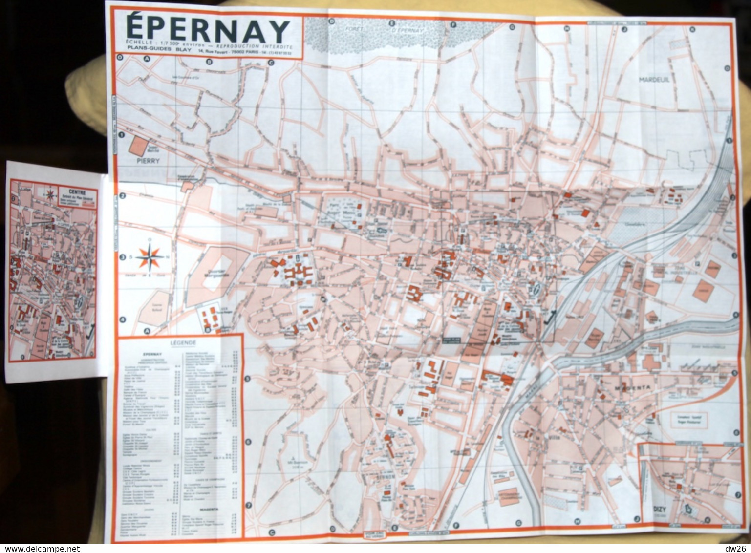 Plan Guide Blay: Epernay, La Ville Avec Répertoire Des Rues - Etat Neuf - Andere & Zonder Classificatie