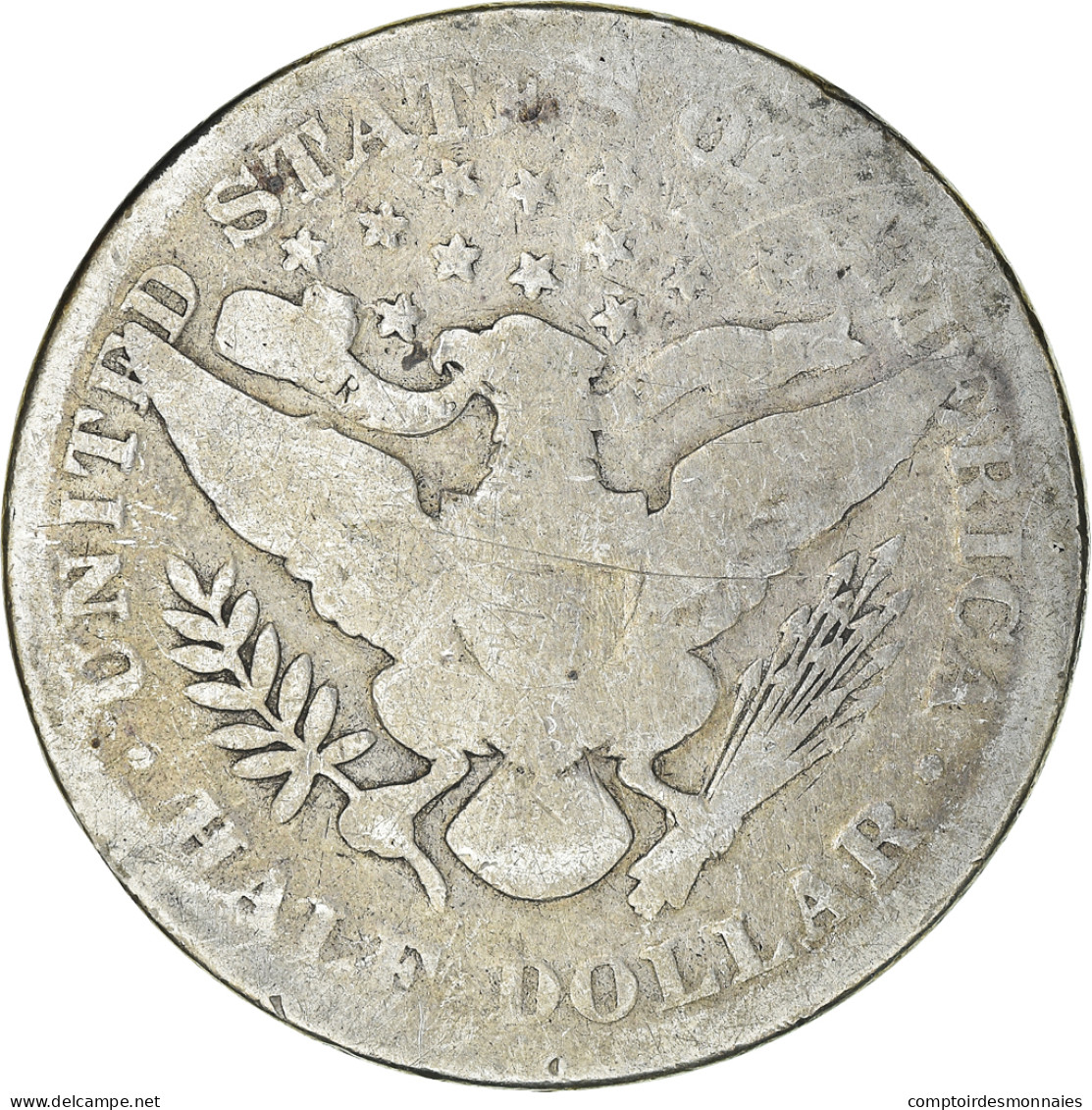 Monnaie, États-Unis, Half Dollar, 1899, Philadelphie, B+, Argent, KM:116 - 1892-1915: Barber