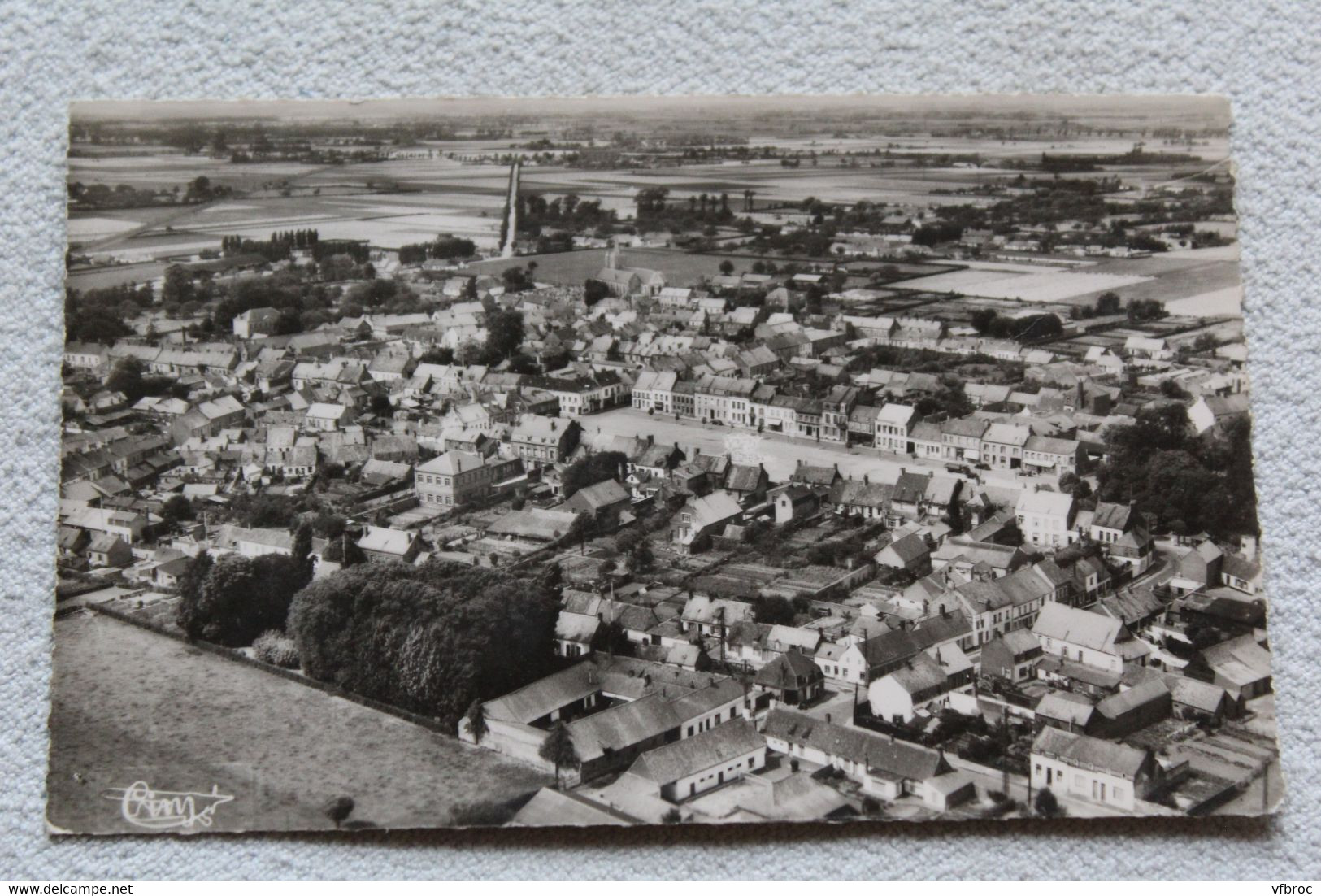 Cpsm, Audruicq, Vue Panoramique Aérienne, Pas De Calais 62 - Audruicq