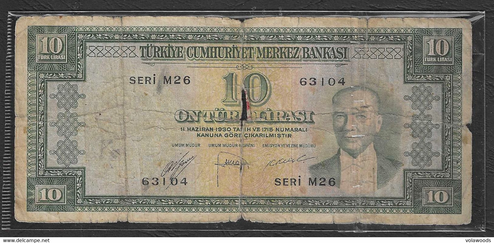 Turchia - Banconota Circolata Da 10 Lire P-157a - 1953/66 #17 - Turkey