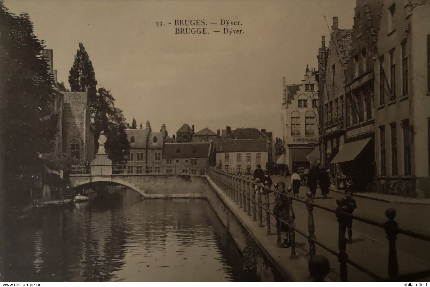 Brugge - Bruges  // Dyver (niet Standaard Zicht)  No 53 - Henri Georges 19?? - Brugge