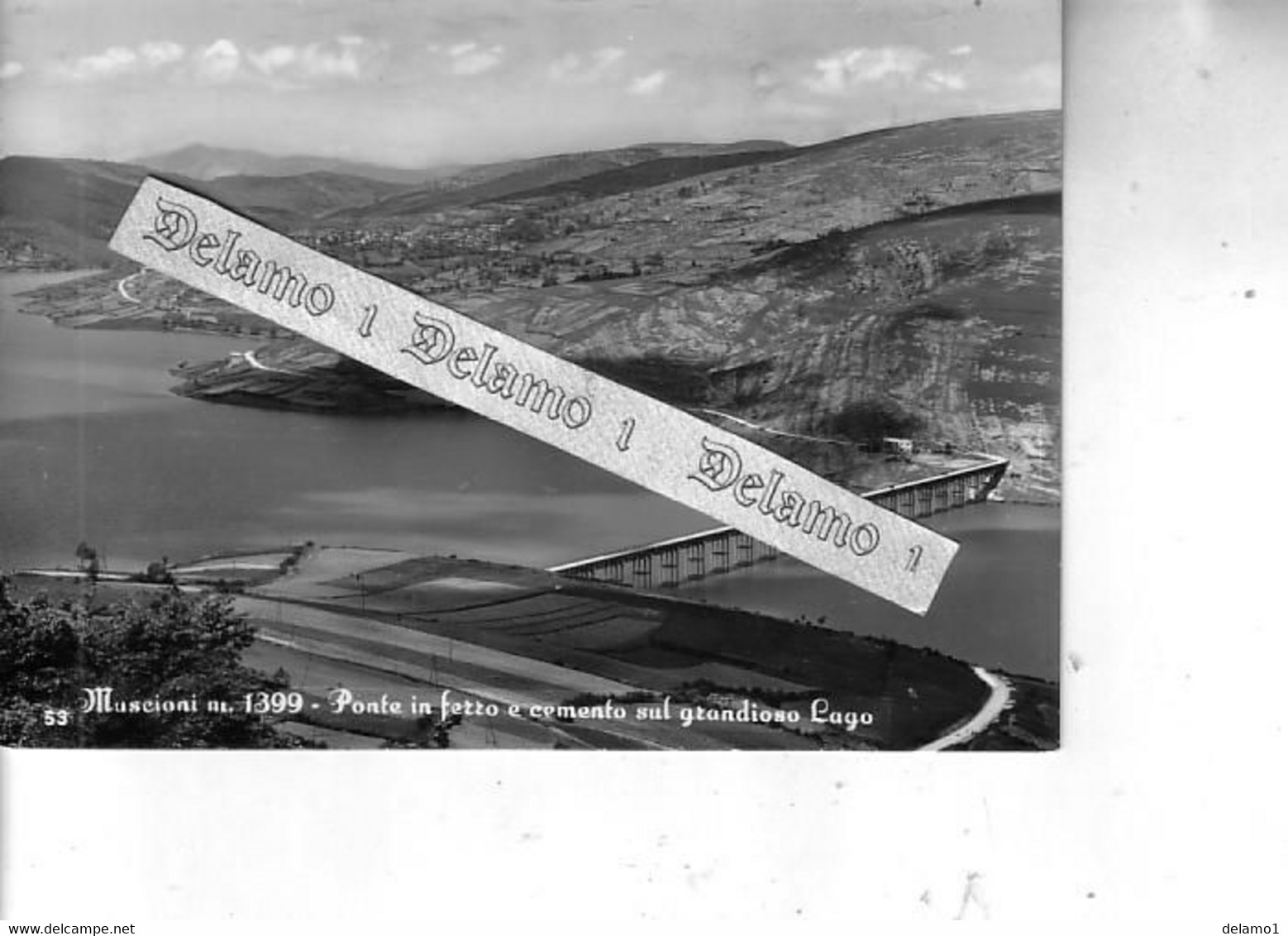 ABRUZZO -- AQUILA E PROV. -- M A S C I O N I  -- Ponte In Ferro E Cemento Sul Grandioso Lago - Avezzano