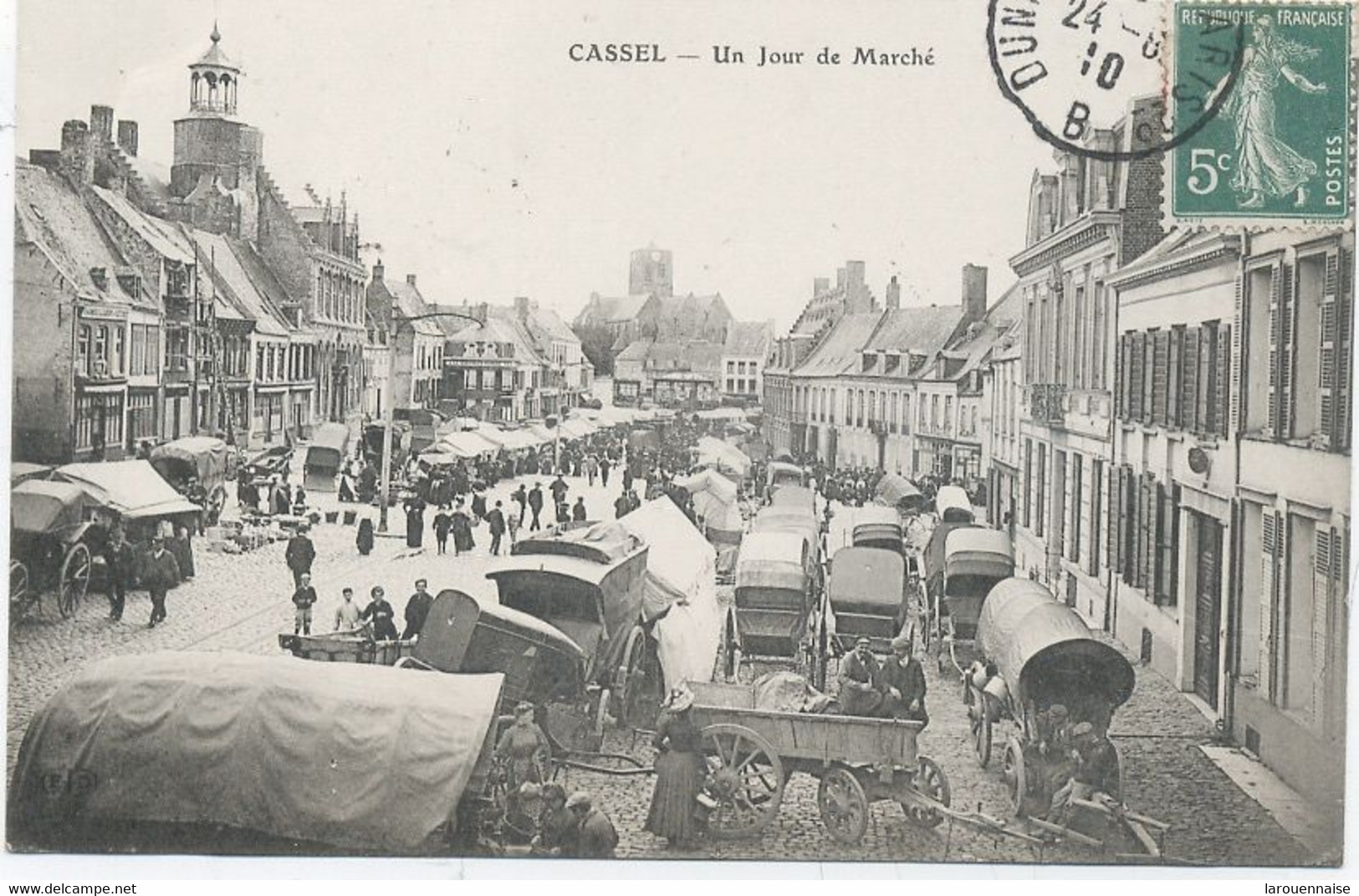 59 - CASSEL - UN JOUR DE MARCHE . - Cassel