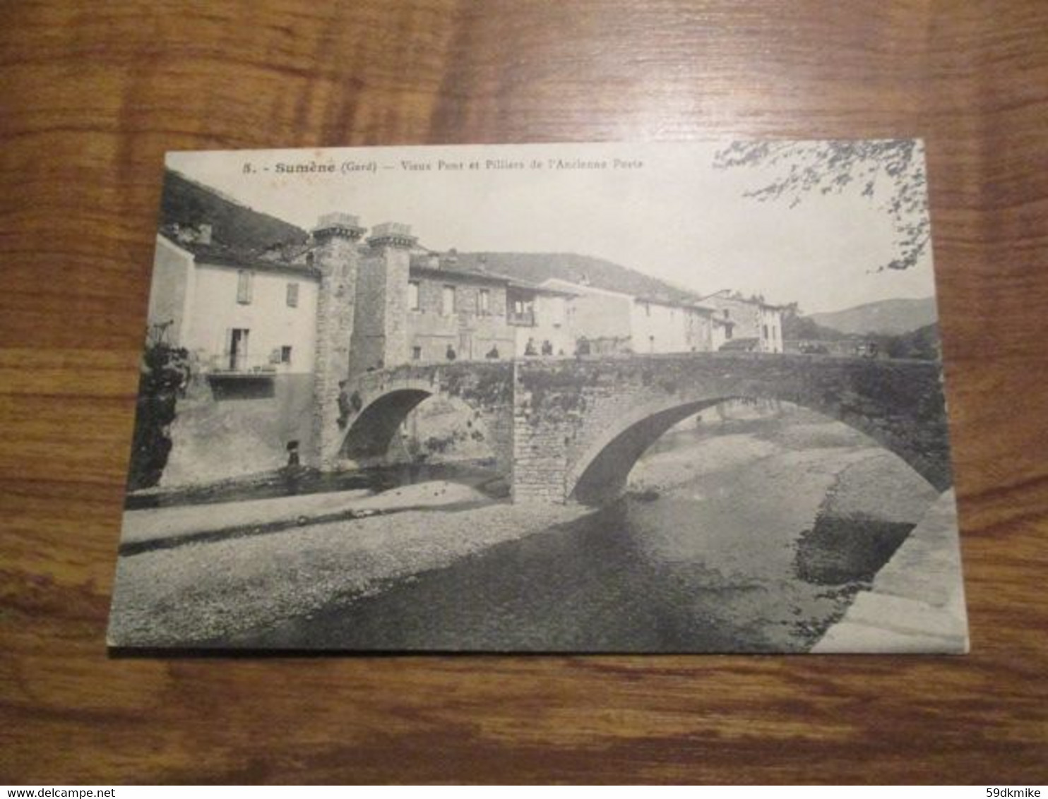 CPA Sumène - Vieux Pont Et Piliers De L'Ancienne Porte - Sumène