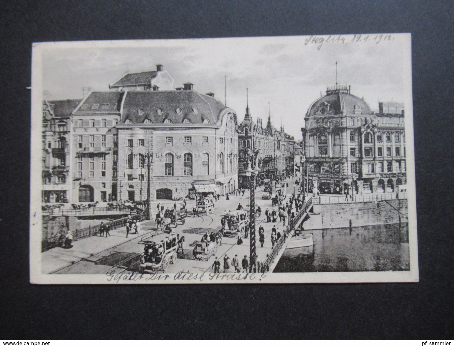 DR 1912 AK Berlin Weidendammer Brücke Und Komische Oper Sauberer Stempel Steglitz 20.1.1912 Nach Hamburg - Steglitz