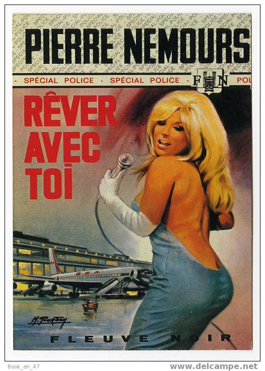 {42969} Couverture Du Livre P Nemours " Rêver Avec Toi " , Fleuve Noir Spécial Police , Gourdon ;    " En Baisse " - Gourdon